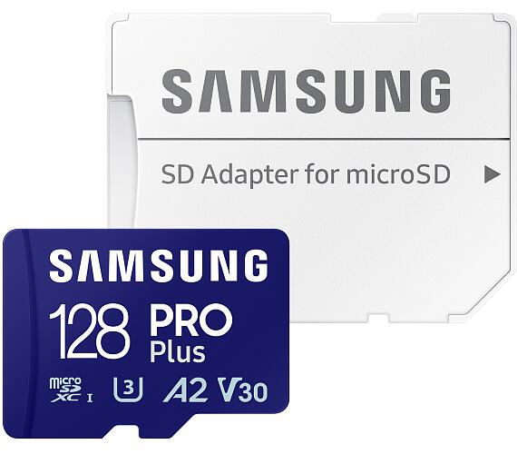 Samsung samsung/micro SDXC / 128GB / 180MBps / Class 10/+ Adaptér/Modrá (MB-MD128SA/EU)