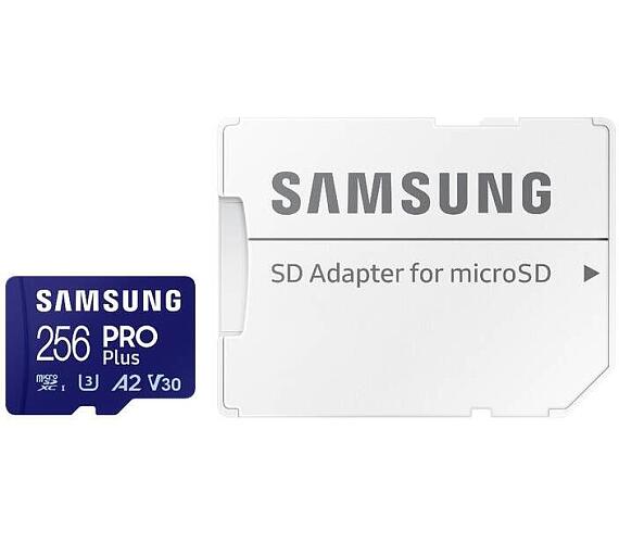 Samsung samsung/micro SDXC/256GB/Class 10/+ Adaptér/Modrá (MB-MD256SA/EU)