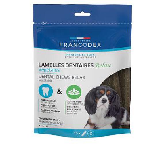 FRANCODEX Relax žvýkací plátky S/M pes 228g 15ks