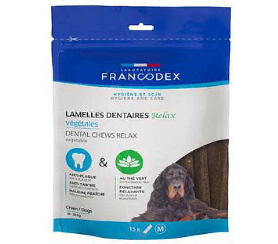 FRANCODEX Relax žvýkací plátky M pes 352,5g 15ks