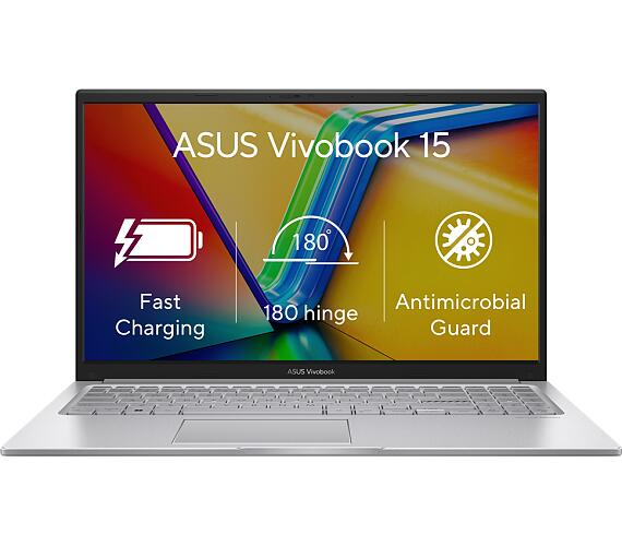 Asus Vivobook 15 I3-1215U/8GB/512GB SSD/Intel UMA/15.6 FHD/IPS/2Y PUR/W11H/Stříbrná (X1504ZA-BQ137W)
