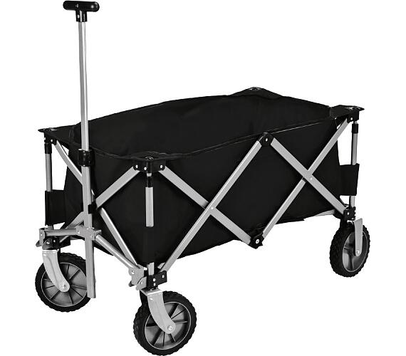 Xqmax Plážový vozík skládací černý KO-DG9000460 + DOPRAVA ZDARMA
