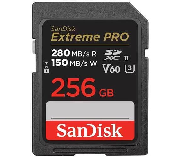 Sandisk SDXC karta 256GB Extreme PRO (280 MB/s Class 10 + DOPRAVA ZDARMA