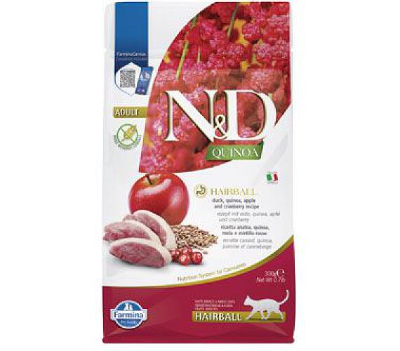 N&D Quinoa CAT Hairball Duck & Cranberry 300g