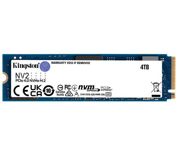 Kingston NV2/4TB/SSD/M.2 NVMe/Modrá/3R (SNV2S/4000G) + DOPRAVA ZDARMA