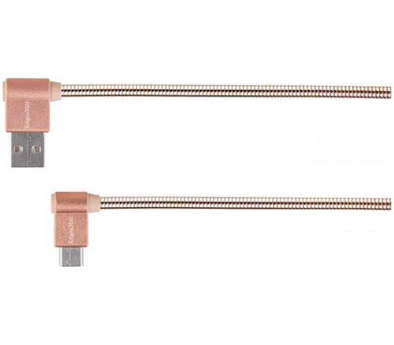 Kabel KRUGER & MATZ KM0361 USB/USB-C 1m Pink KRUGERMATZ