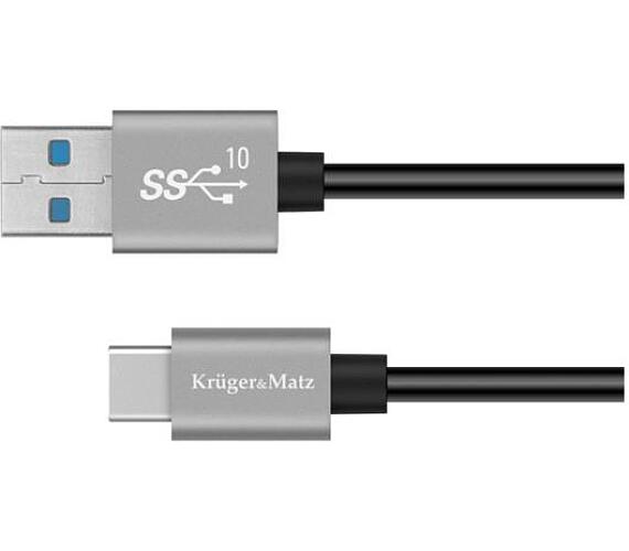 Kabel KRUGER & MATZ KM1262 Basic USB/USB-C 0,5m Black KRUGERMATZ