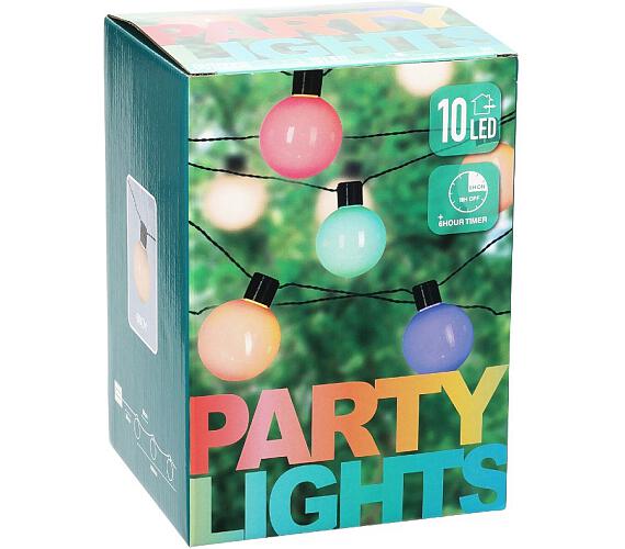 ProGarden Světelný řetěz venkovní LED PARTY 10 žárovek barevná KO-XX8115810