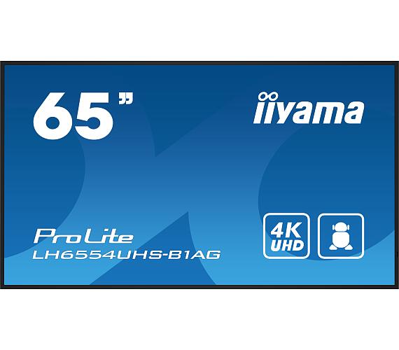 IIYAMA iiyama ProLite/LH6554UHS-B1AG/64,5"/IPS/4K UHD / 60Hz / 8ms / Black / 3R