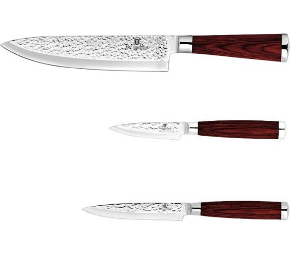 BerlingerHaus Sada nožů nerez 3 ks Ebony Line Rosewood BH-2485