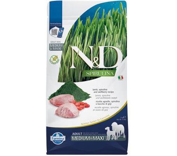N&D SPIRULINA DOG Adult M/L Lamb & Wolfberry 2kg