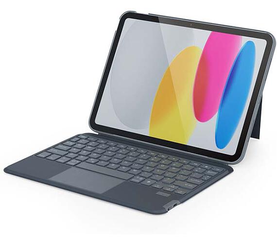 Epico Backlit Keyboard Case for iPad 10,9" (2022) - QWERTY/šedá