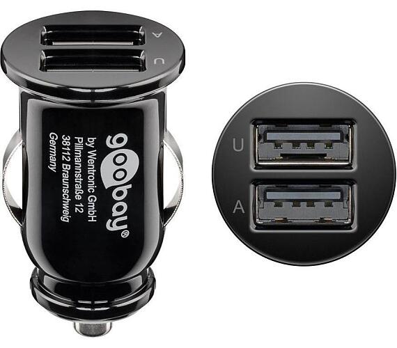 GOOBAY Napájecí adaptér do autozásuvky 2x USB