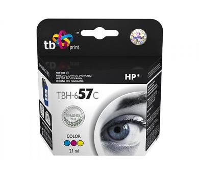 Inkoustov npl TB HP C6657AE (No.57) Color kompatibiln - erven/modr/lut