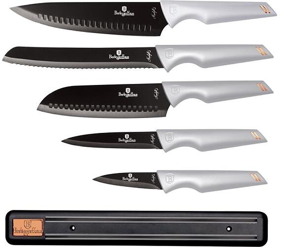 BerlingerHaus Sada nožů s magnetickým držákem 6 ks Aspen Collection BH-2703