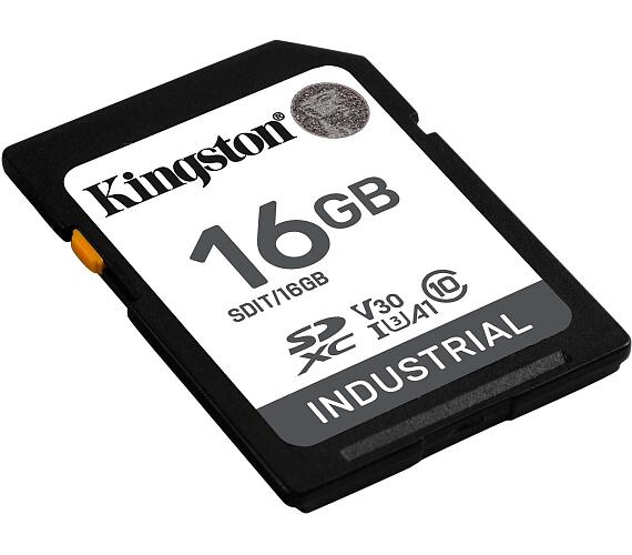 Kingston 16GB SDHC Industrial -40C to 85C C10 UHS-I U3 V30 A1 pSLC (SDIT/16GB)