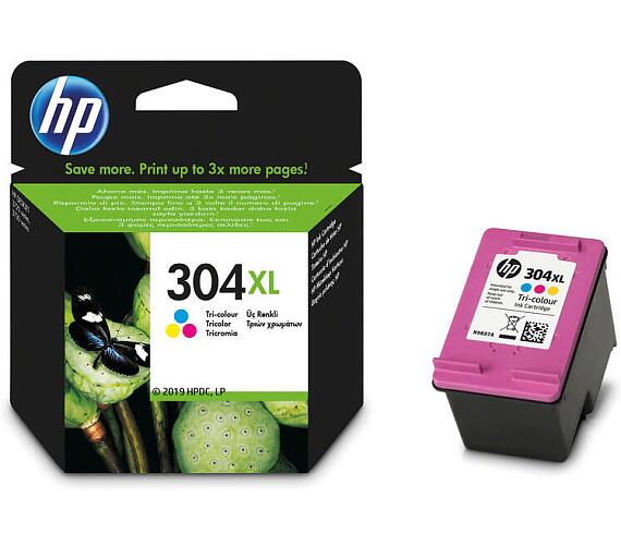 HP 304XL Tri-color Ink Cartridge (N9K07AE#BA3) + DOPRAVA ZDARMA