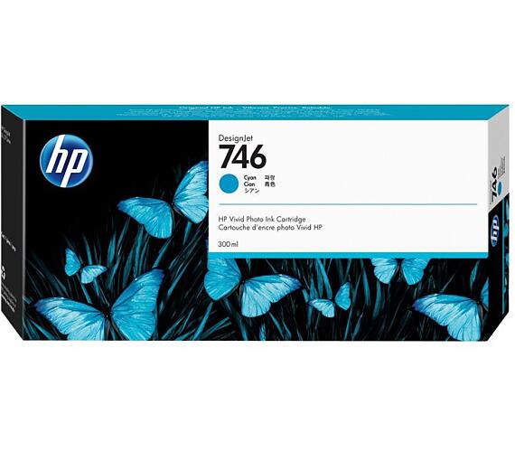 HP Ink Cartridge 746/Cyan/300 ml (P2V80A) + DOPRAVA ZDARMA