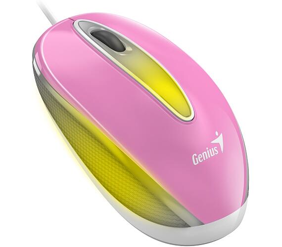 Genius DX-Mini Sakura Pink/ drátová/ 1000 dpi/ USB/ růžová/ RGB LED (31010025407)