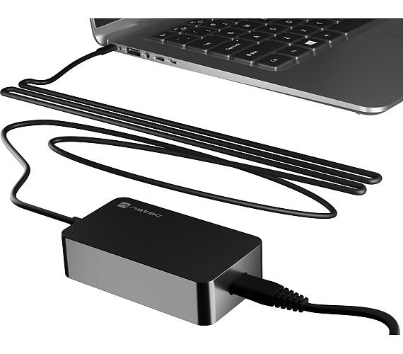 NATEC nabíječka Natec GRAYLING 45W USB-C pro notebooky
