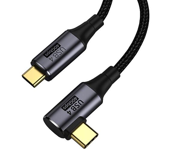 Kabel GEN 3x2 USB4™ 40Gbps 8K@60Hz Thunderbolt 3 zahnutý
