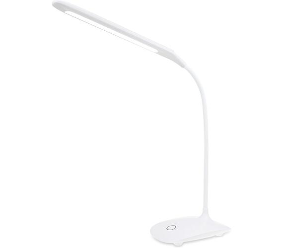 COLORWAY stolní LED lampa / CW-DL07FB-W/ Flexible 360°/ Integrovaná baterie / Bílá
