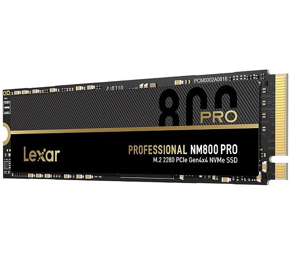 Lexar SSD NM800PRO PCle Gen4 M.2 NVMe - 512GB (čtení/zápis: 7450/3500MB/s) (LNM800P512G-RNNNG)