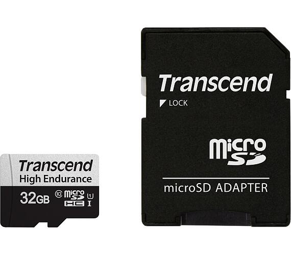 Transcend 32GB microSDXC 350V UHS-I U1 (Class 10) High Endurance paměťová karta