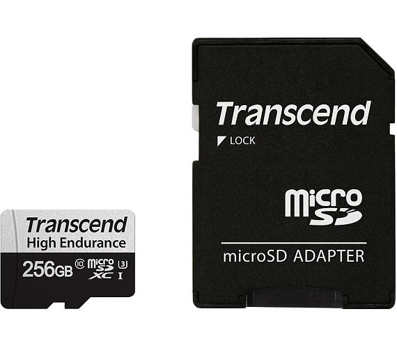 Transcend 256GB microSDXC 350V UHS-I U1 (Class 10) High Endurance paměťová karta