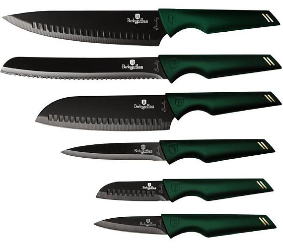 BerlingerHaus Sada nožů s nepřilnavým povrchem 6 ks Emerald Collection BH-2591