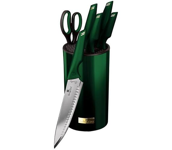 BerlingerHaus Sada nožů nerez 7 ks Emerald Collection ve stojanu BH-2794