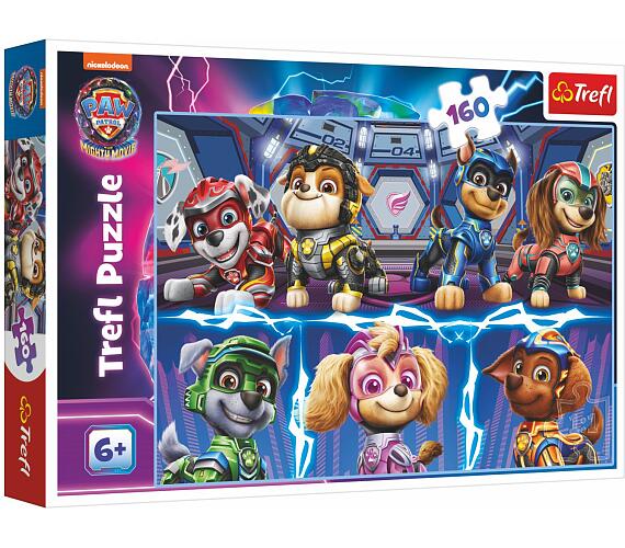 TREFL Puzzle Psí přátelé Tlapková patrola/Paw Patrol 41x27,5cm 160 dílků v krabici 29x19x4cm