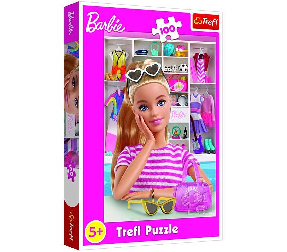 TREFL Puzzle Seznamte se s Barbie 100 dílků 41x27,5cm v krabici 19x29x4cm