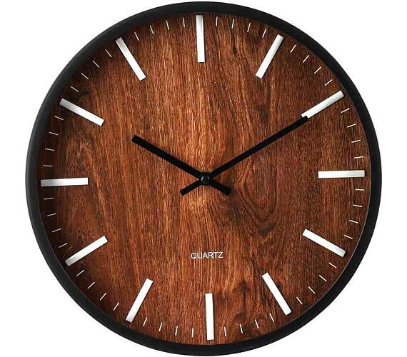 Segnale Nástěnné hodiny 30 cm tmavé dřevo KO-837362320