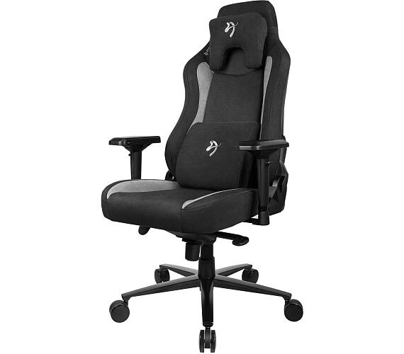 AROZZI herní židle VERNAZZA Supersoft Fabric Black/ černá (VERNAZZA-SPSF-BK) + DOPRAVA ZDARMA