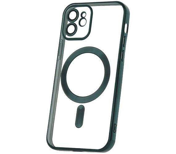 Silikonové TPU pouzdro Mag Color Chrome pro iPhone 12 zelené CPA