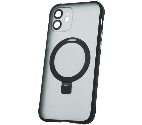 Silikonové TPU pouzdro Mag Ring pro iPhone 12 černé CPA