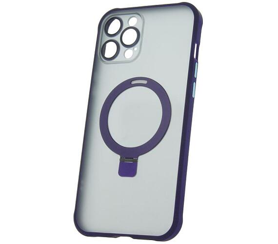 Silikonové TPU pouzdro Mag Ring pro iPhone 12 Pro Max fialové CPA