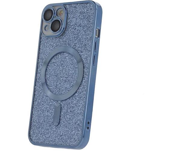 Silikonové TPU pouzdro Mag Glitter Chrome pro iPhone 13 modré CPA