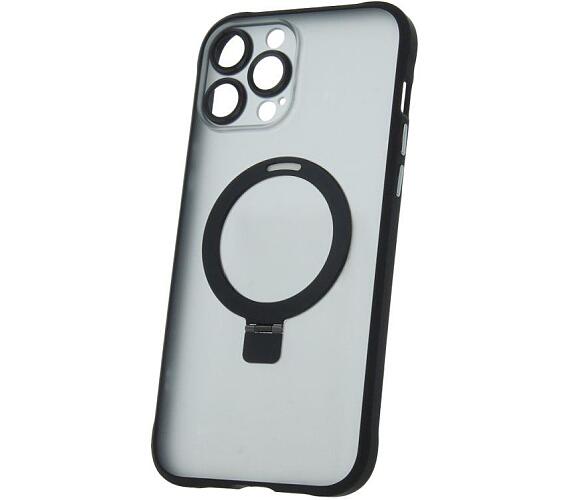 Silikonové TPU pouzdro Mag Ring pro iPhone 13 Pro Max černé CPA