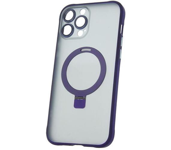 Silikonové TPU pouzdro Mag Ring pro iPhone 13 Pro Max fialové CPA