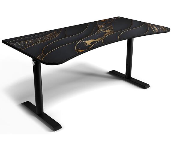 AROZZI herní stůl ARENA Gaming Desk Black Gold (ARENA-BK-GOLD)