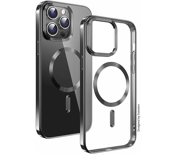 POUZDRO SWISSTEN CLEAR JELLY MagStick METALLIC PRO APPLE IPHONE 15 PLUS ERN