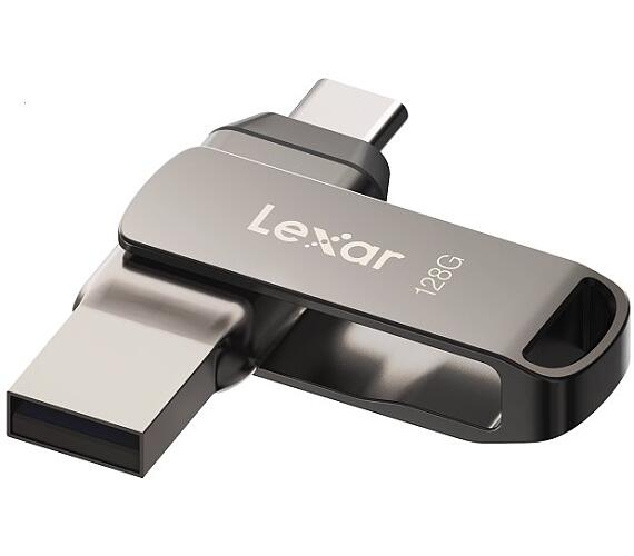 Lexar flash disk 128GB - JumpDrive D400 Dual USB-C & USB-A 3.1 (čtení až 130MB/s) (LJDD400128G-BNQNG)