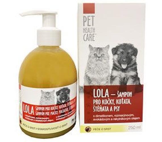 PET HEALTH CARE Šampon LOLA antiparazit. pro psy a kočky 250ml PHC