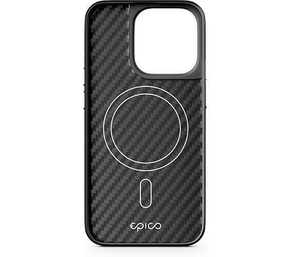 Epico Mag+ Hybrid Carbon Case - MagSafe compatible iPhone 15 Pro - černá + DOPRAVA ZDARMA