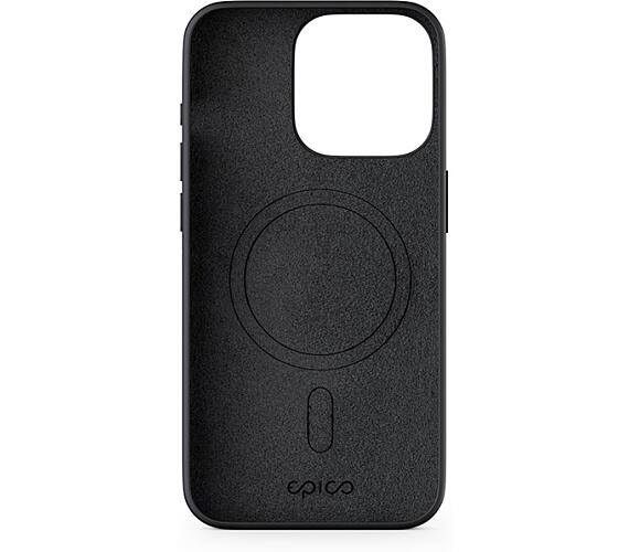 Epico Mag+ Silicone Case for iPhone 15 - MagSafe compatible - černá