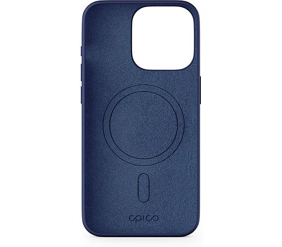 Epico Mag+ Silicone Case for iPhone 15 - MagSafe compatible - modrá