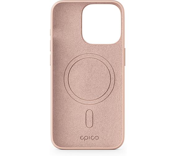 Epico Mag+ Silicone Case for iPhone 15 - MagSafe compatible - růžová
