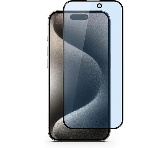 Epico 3D+ Glass Blue Light Protection IM iPhone 15 - s aplikátorem
